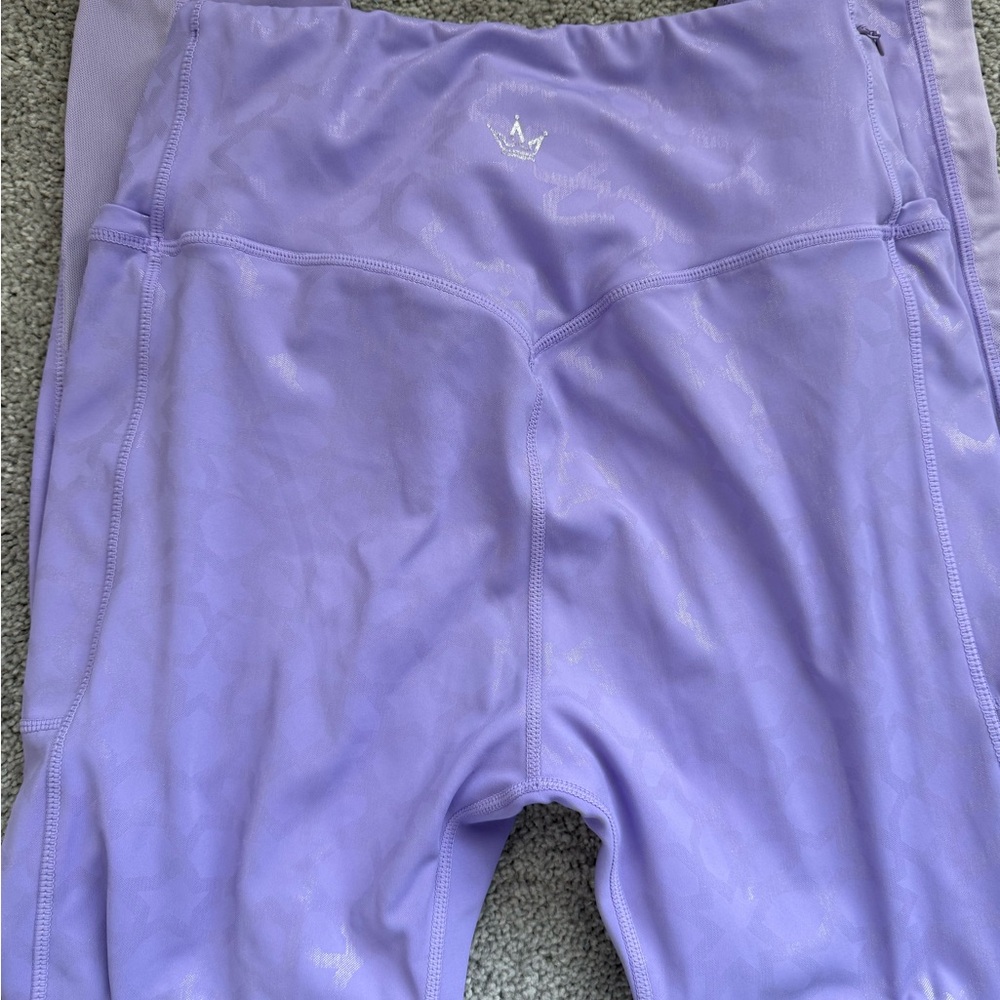Crowned Athletics Women's Lavender Leggings - Picture 6 of 6